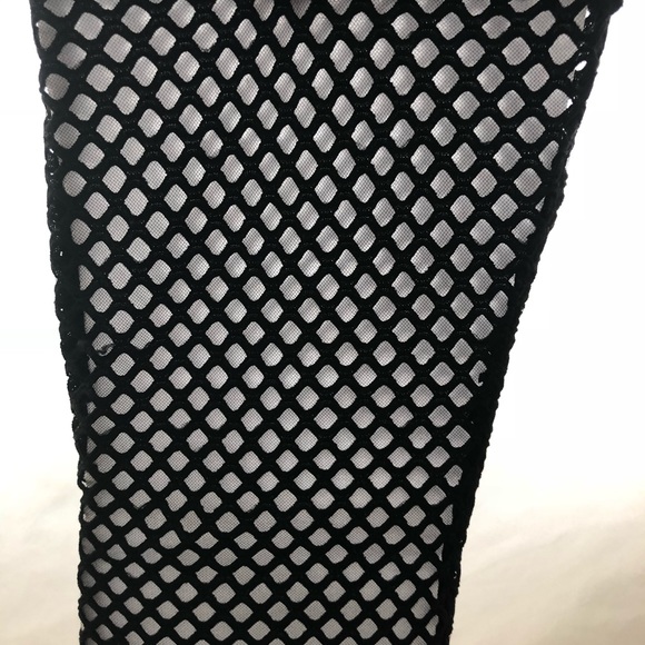 Sophia Black pump mesh perforated Over the knee he - Picture 6 of 6